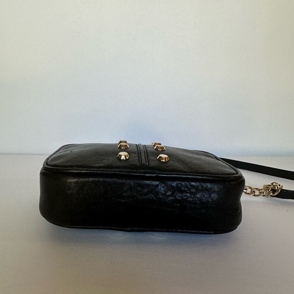 EUC Michael Kors small black leather crossbody bag - Picture 4 of 6